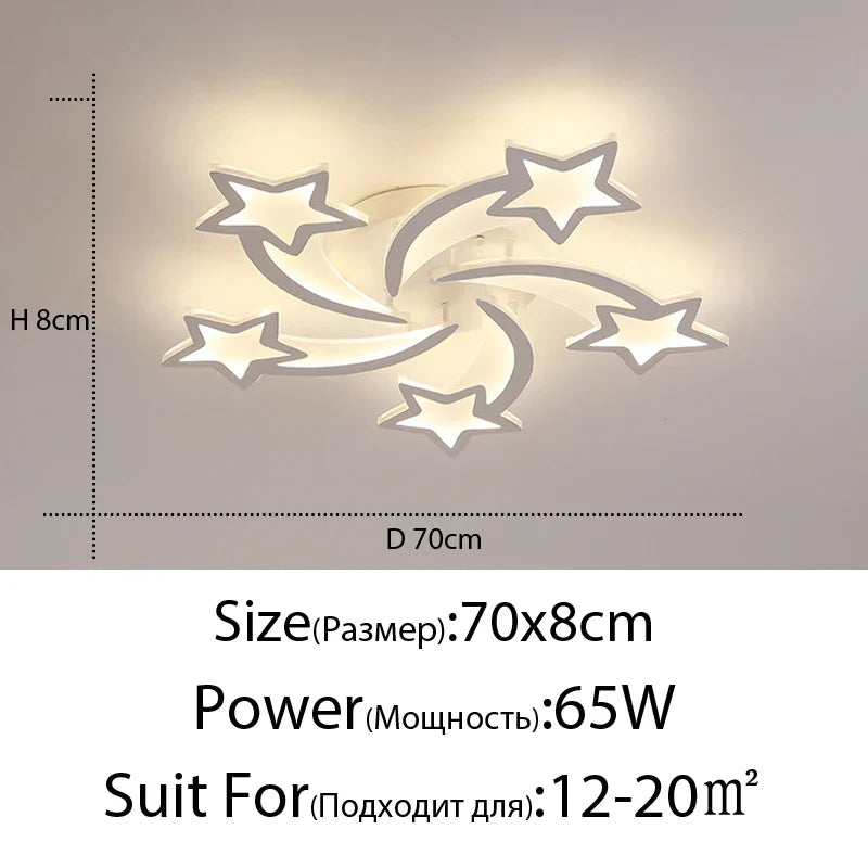 DecorBites™ LED Chandelier: Modern Dimmable Indoor Lighting for Bedroom, Hall, Living Room