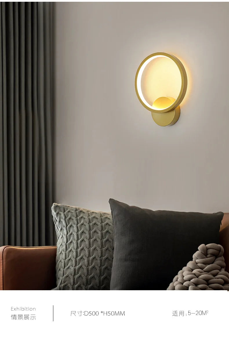 DecorBites™ LED Wall Lights: Bedroom & Living Room Lighting Sconce for Home Décor