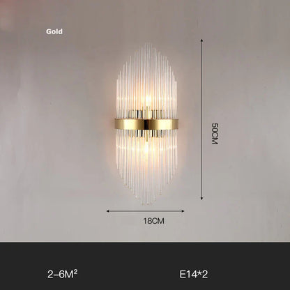 DecorBites™ Gold Black LED Wall Sconce Light for Bedroom Corridor