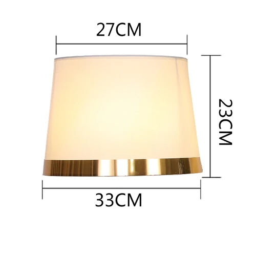 Gold Edge Cloth Lampshade