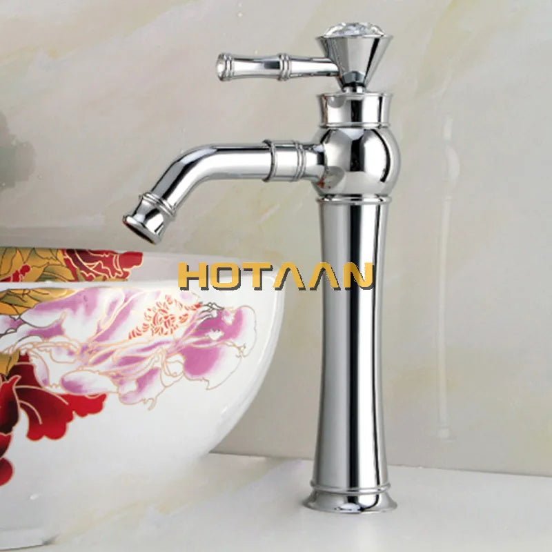 Gold High Arc Basin Faucet