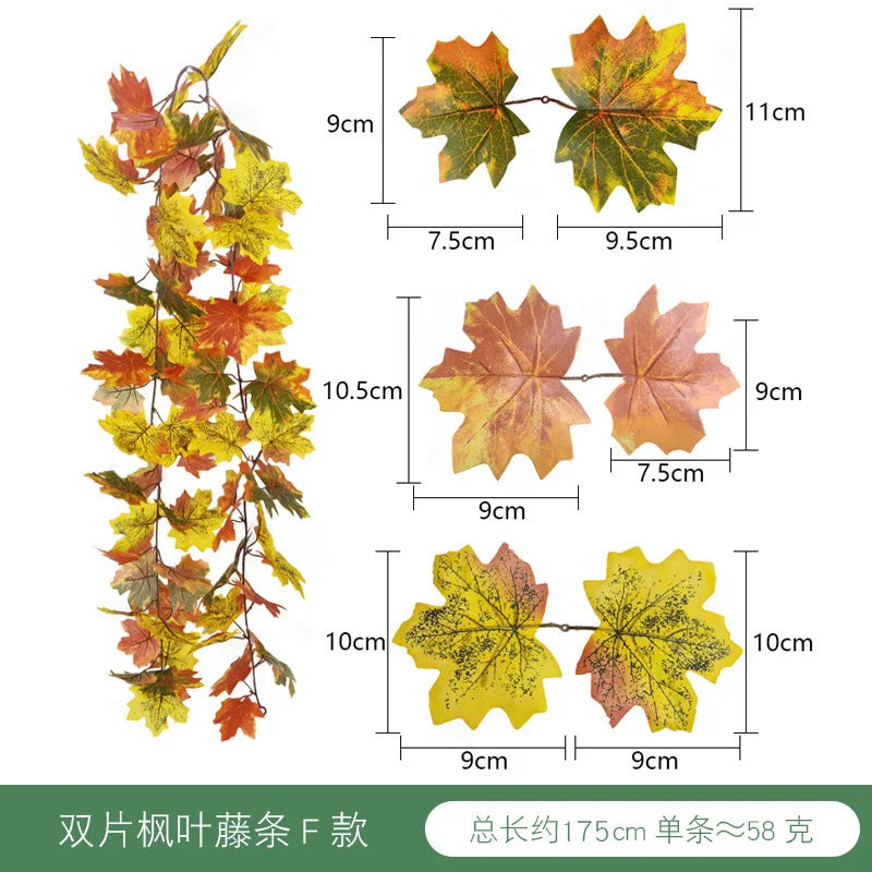 DecorBites™ Harvest Home Décor: Pumpkin, Pine Cone, Maple Leaf, Vine Hanging Decoration