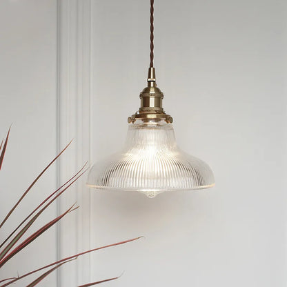 DecorBites™ Glass Copper Pendant Light: Modern Nordic Style Hanging Lamp for Kitchen, Dining, and Living Room