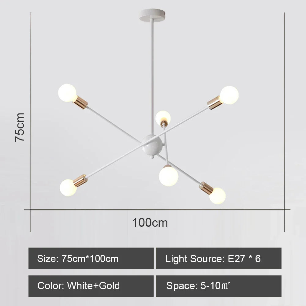 Industrial Sputnik Chandelier