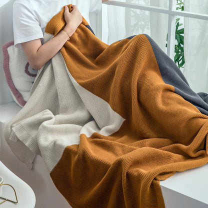 DecorBites™ Knitted Plaid Blanket - Soft and Cozy Home Decor Throw