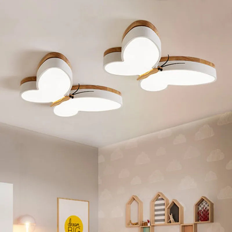 Modern Wood Butterfly Chandelier