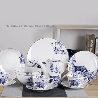 DecorBites™ Kitchenware: Dinnerware, Tea Set, Salad Bowl, Fruit Plate, Soup Dish, and More