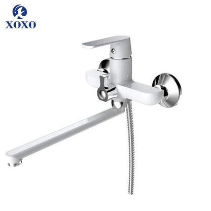 DecorBites™ Green Spray Painted Brass Bath Shower Faucet