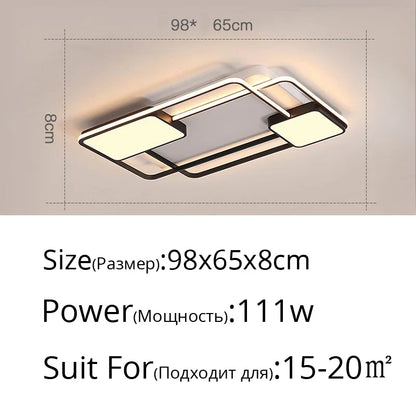 DecorBites™ LED Ceiling Light: Modern Home Lighting Fixture for Living, Dining, Bedroom