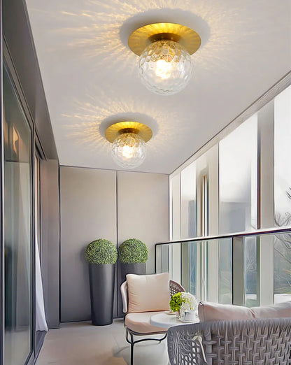 DecorBites™ Crystal LED Ceiling Light Modern Gold Living Room Indoor Lighting Fixture