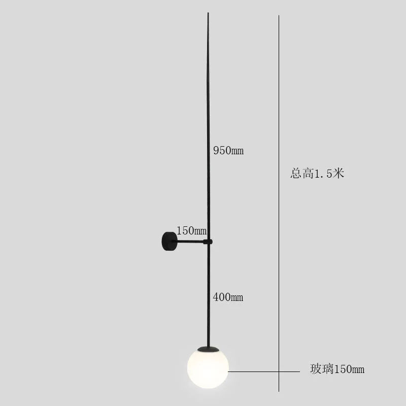 DecorBites™ Glass Ball LED Wall Lamp for Modern Minimalist Decor