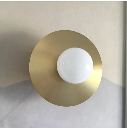 DecorBites™ Golden Glass Ball Wall Sconce Light Fixture for Modern Home Lighting