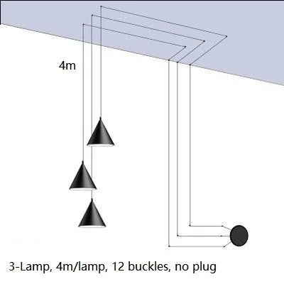 DecorBites™ Geometric LED Pendant Light for Living Room Bedside - Nordic Style Glam Fixtures