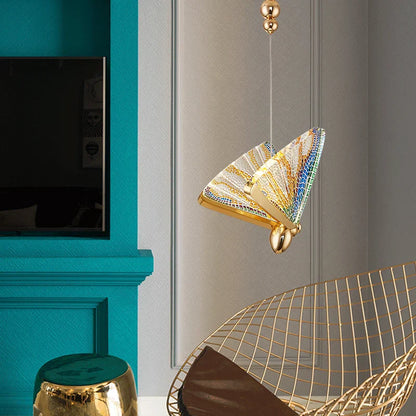 DecorBites™ LED Butterfly Pendant Light for Living Room Chandelier - Colorful Acrylic Insect Fixture