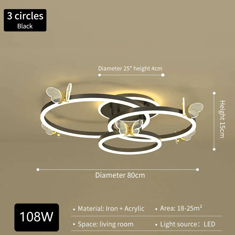 Butterfly LED Ceiling Lamp