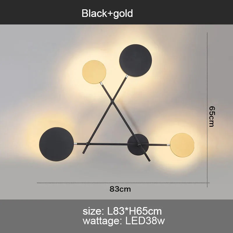 DecorBites™ Adjustable Rotating LED Wall Sconce with Switch, Modern Stair Hallway Fixture