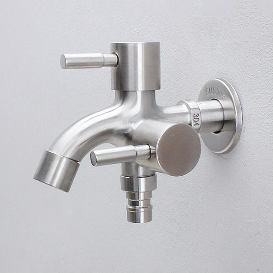 DecorBites™ Double Faucet Wall Mount Mop Faucet for Outdoor and Kitchen Use