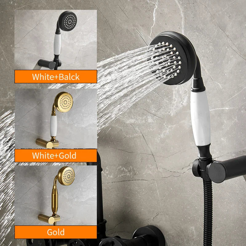 Gold Dual Control Shower Set