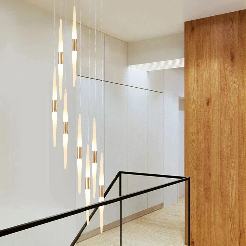 Loft Glass LED Chandelier