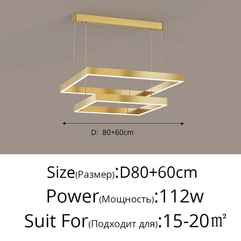 Aluminum Modern LED Chandelier