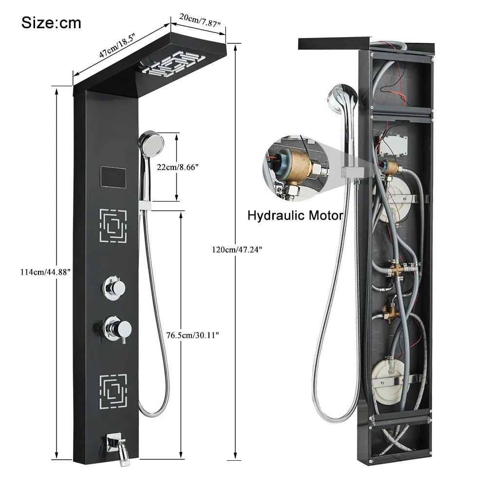 LED Rainfall Shower System
