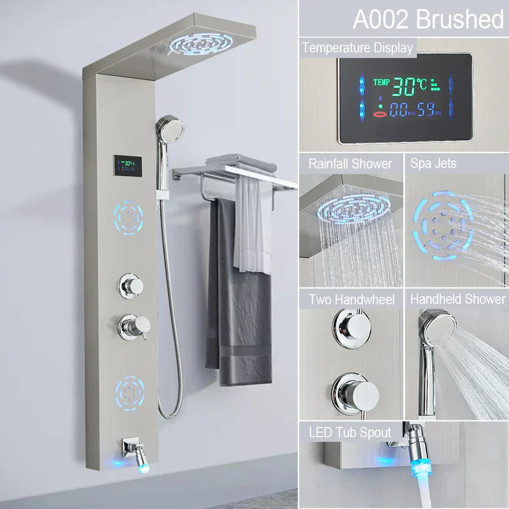 LED Rainfall Shower System