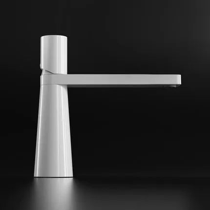 DecorBites™ Basin Faucet: Black/Grey Brass Bathroom Mixer Tap, Single Handle Hot Cold Lavatory