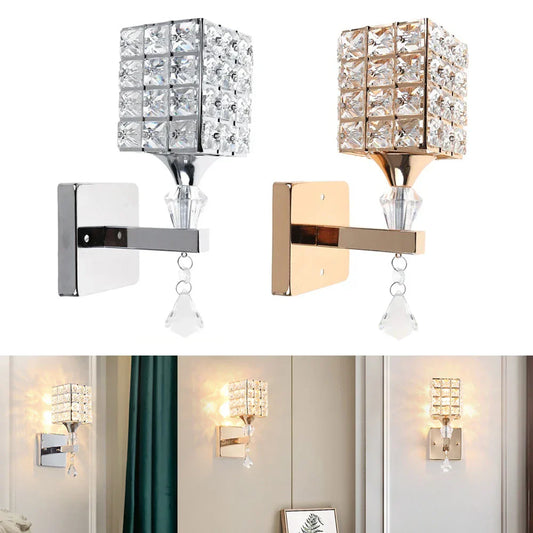 DecorBites™ Crystal LED Wall Light for Living Room Bedroom Decor