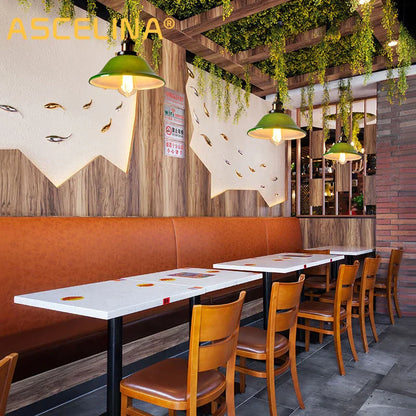 DecorBites™ Green Glass Pendant Light: Nostalgic Industrial LED Edison Hanging Lamp for Restaurant & Coffee Shop