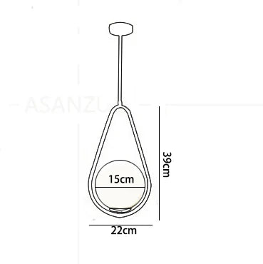 DecorBites™ Glass Ball Pendant Lights | Modern Nordic LED Hanging Lamp for Dining and Bar