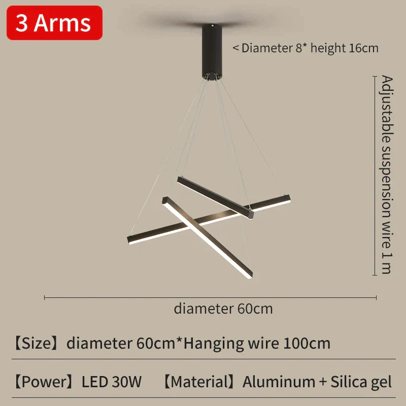 LED Ladder Pendant Light