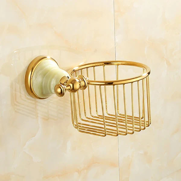 Copper Gold Bath Accessories
