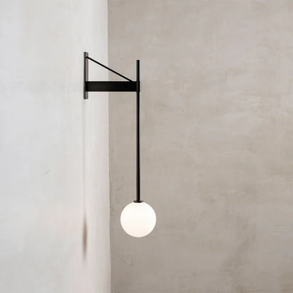 DecorBites™ Geometric Iron Wall Lamp: Modern Nordic Design for Living Room, Bedroom, or Bedside