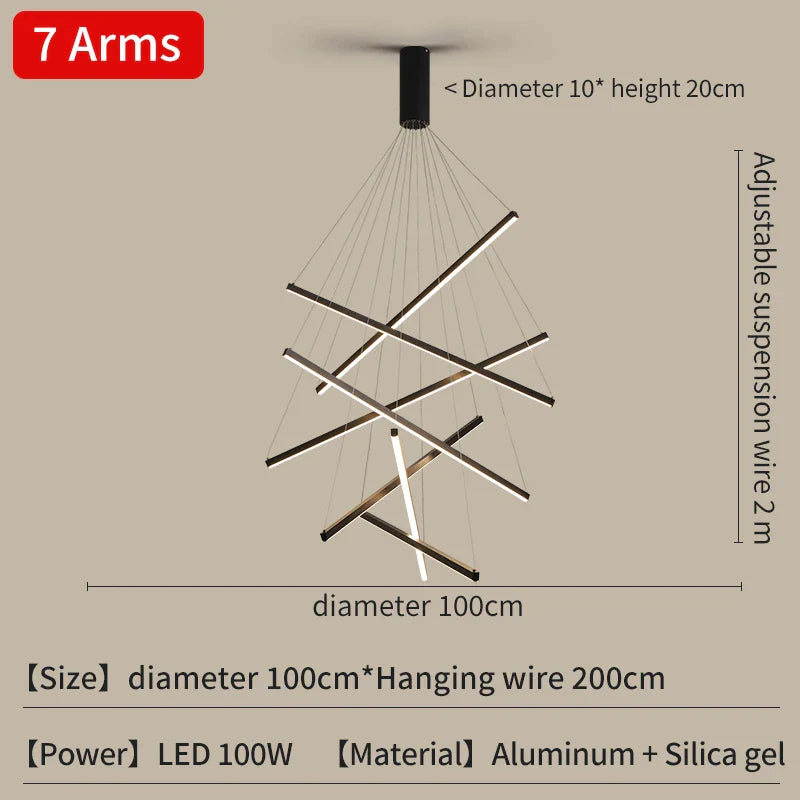 LED Ladder Pendant Light