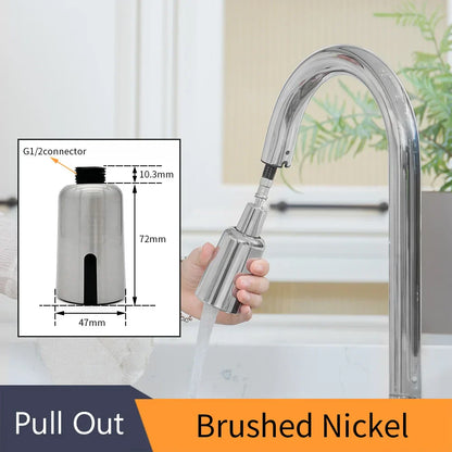 DecorBites™ Intelligent Faucet Sensor Mixer for Bathroom Kitchen - Water-Saving Red Light Adapter