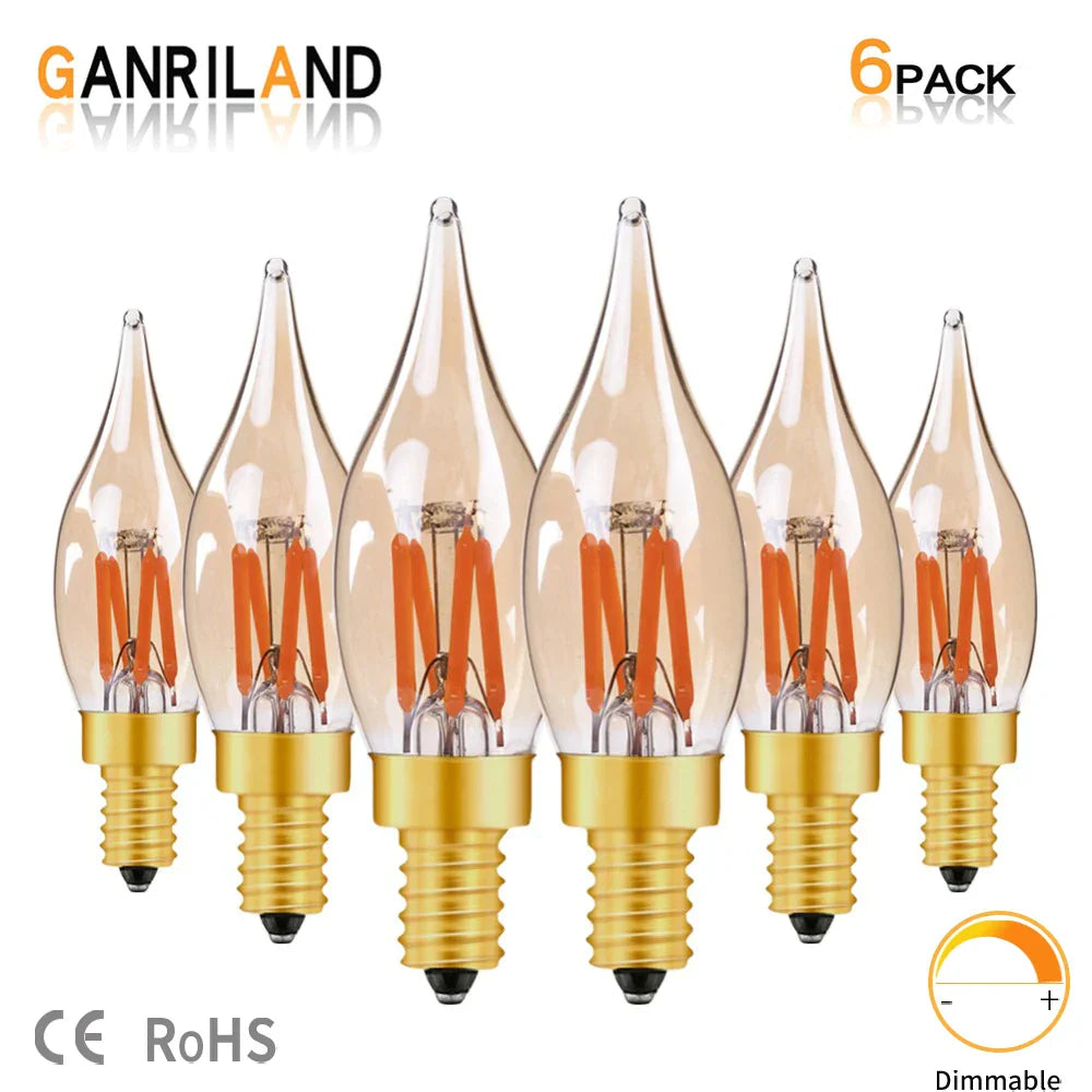 Gold Tint Candle Bulb