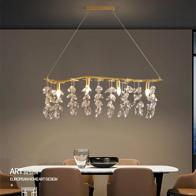DecorBites™ Crystal Branch Pendant Chandelier for Indoor Decoration Luminaria Fixtures