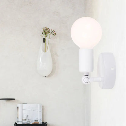 DecorBites™ Adjustable Angle Bedside Wall Lamp Holder for Modern Indoor Sconces