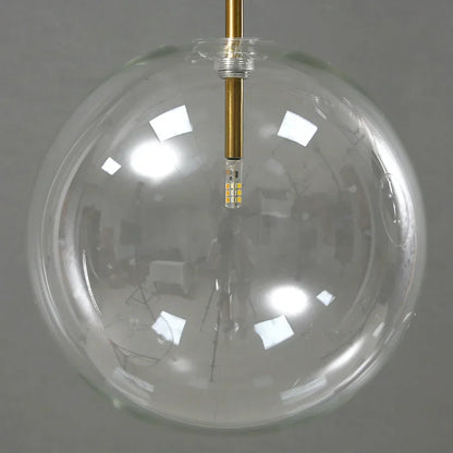 DecorBites™ Gold Glass Ball Pendant Lights for Dining Room and Kitchen