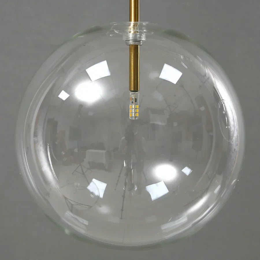 Gold Glass Ball Kitchen Pendant