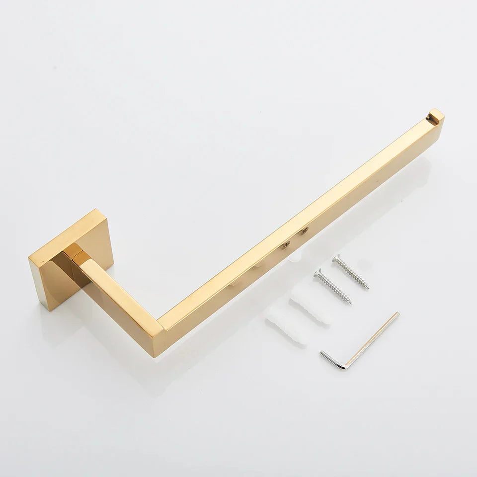Gold Polished Bath Set