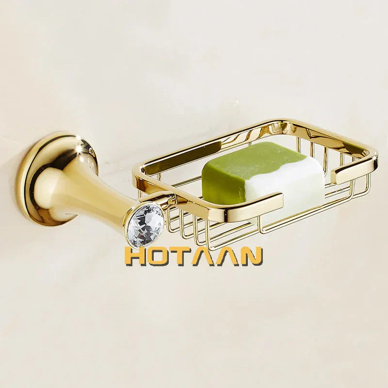 Gold Zinc Bath Accessories