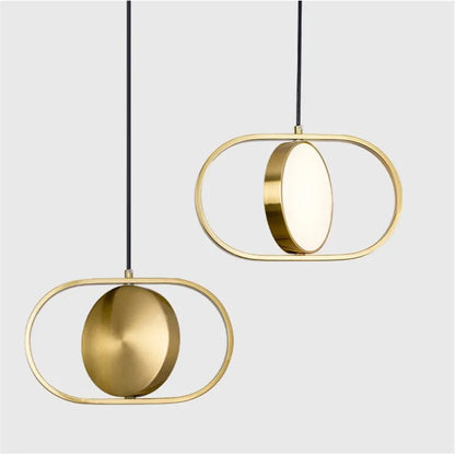 DecorBites™ Gold Trumpet Pendant Light - Modern LED Nordic Hanging Lamp for Home Decor