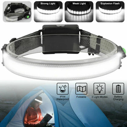 DecorBites™ COB LED Sensor Headlamp Waterproof Work Light - 3 Modes