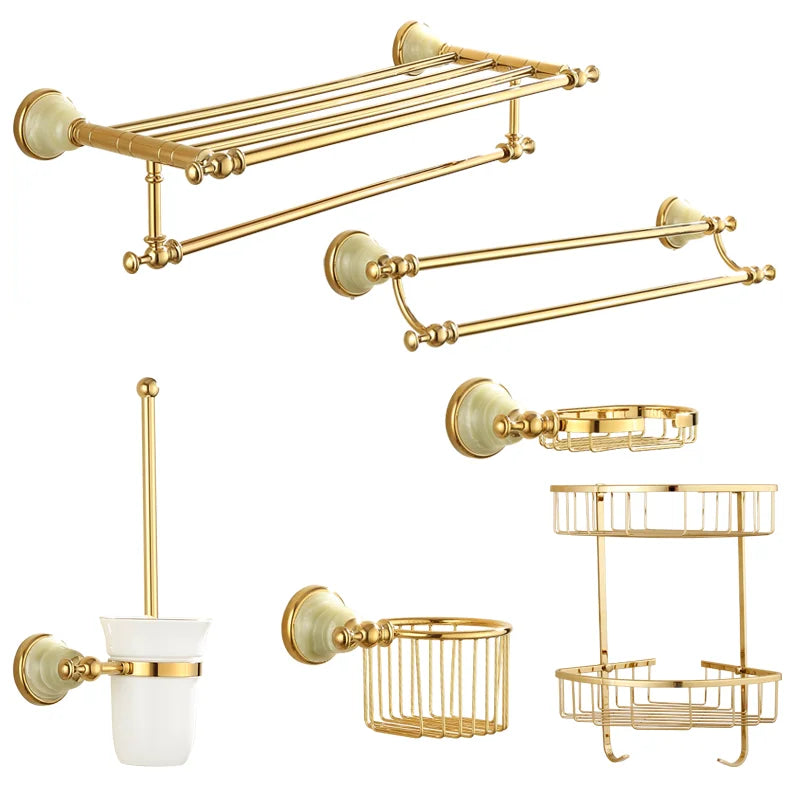 Copper Gold Bath Accessories