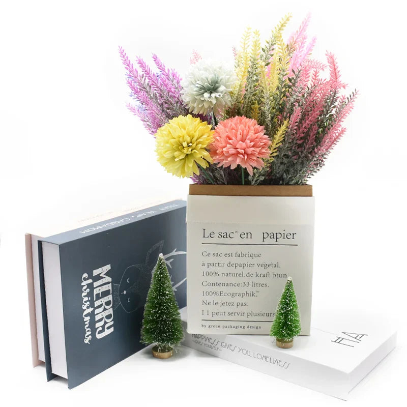 Lavender Artificial Flower Vase