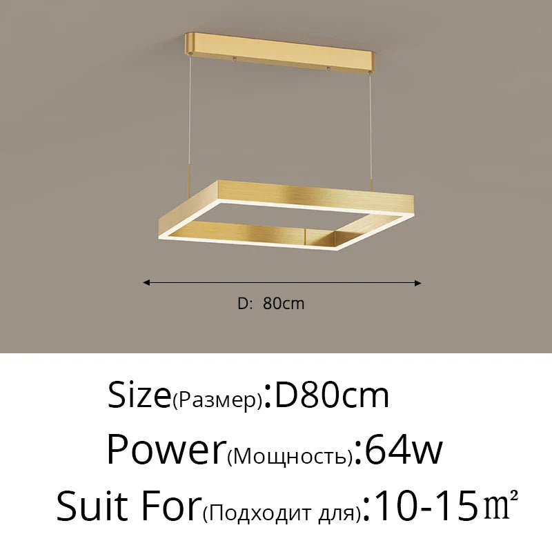 Aluminum Modern LED Chandelier