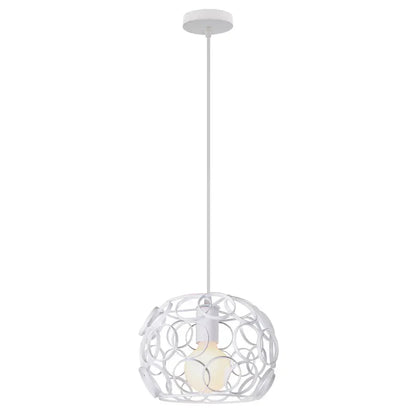 DecorBites™ Industrial Iron Pendant Lights Modern Metal Cage E27 LED Hanging Lamp for Home & Restaurant