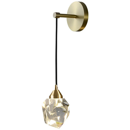 DecorBites™ Crystal Wall Sconce: Elegant LED Lighting for Living Room, Bedroom, or Corridor