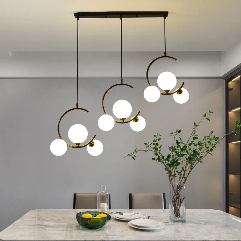 DecorBites™ Glass Ball Pendant Light | Modern Nordic G9 LED Lamp for Living Room & Bedroom